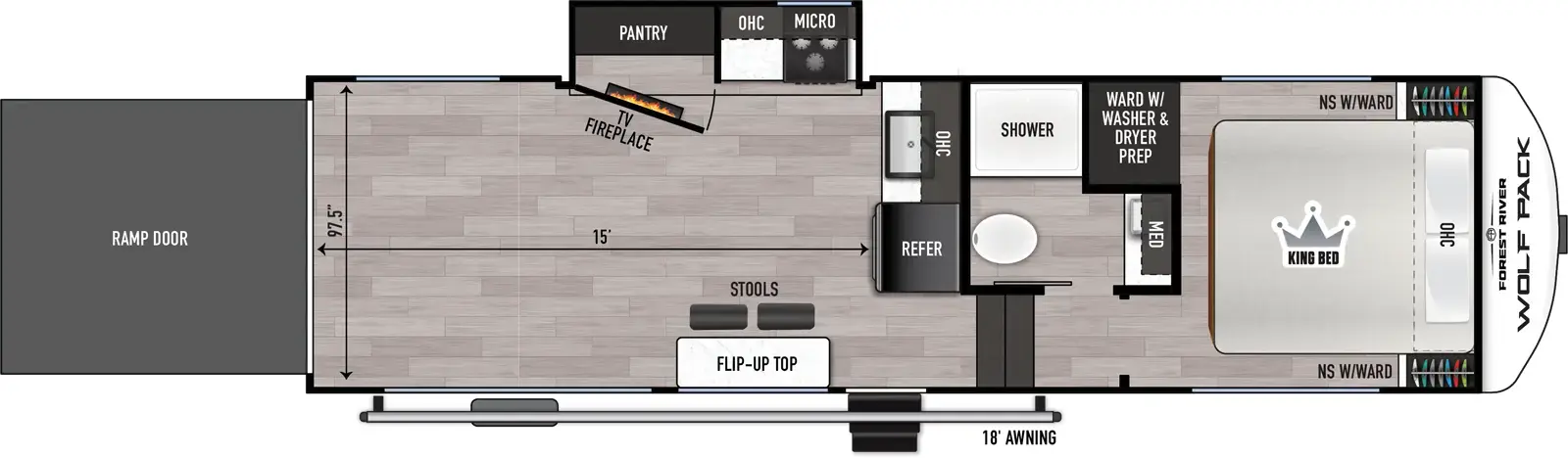 Wolf Pack 275PACK15 Floorplan
